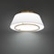 Dweled Hailey 16in LED Fabric Flush Mount 3000K in Aged Brass FM-531 - alternate 4